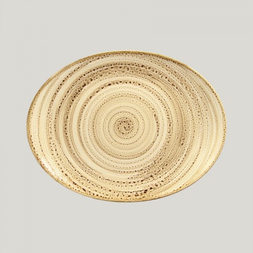 Twirl Oval Coupe Plate 39 X 27 cm Beach