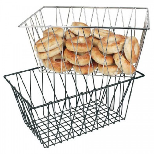 Display Basket Black Wire Oblong 45 x 30 x 20cm