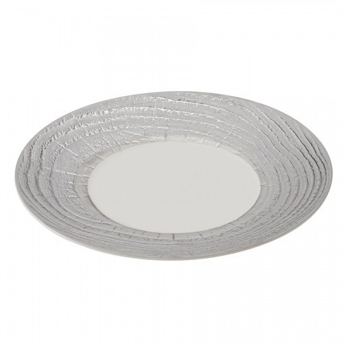 Arborescence Ivory Pres Plate Silver Rim 31cm