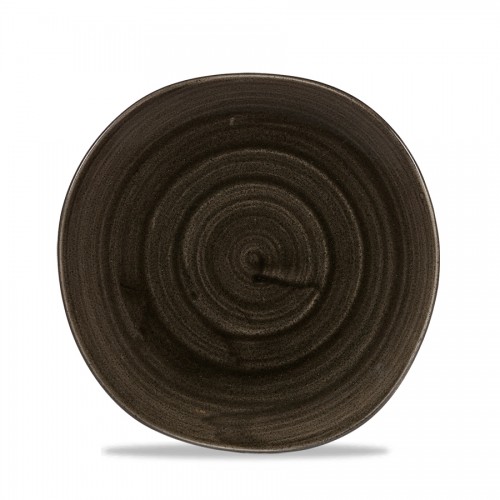 Stonecast Patina Iron Black Round Trace Plate 21cm