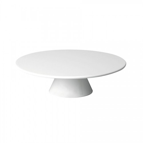 Cake Stand Round Melamine White 31 x 8cm