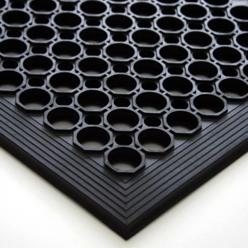 Interlocking Floor Matting Black