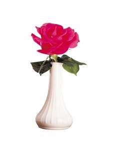 Bud Vase White Polycarbonate 15cm