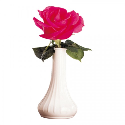 Bud Vase White Polycarbonate 15cm