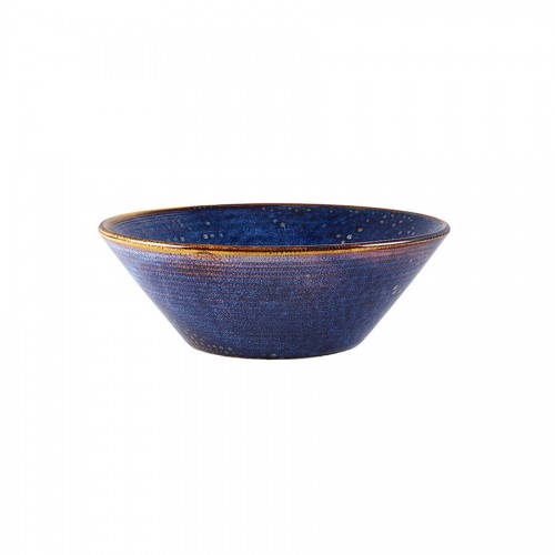 Terra Porcelain Aqua Blue Conical Bowl 14cm