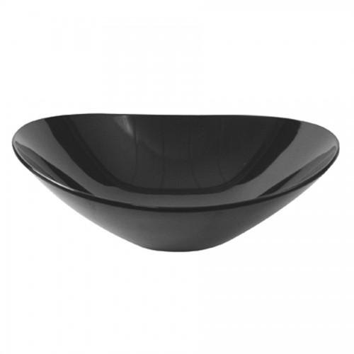 Bowl Black Polycarbonate Ellipse 25x23x6.5cm