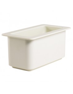 Coldfest Crock White Oblong 1/3 Size Gastronorm