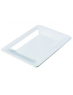 Palette Plate White Melamine Oblong 35x25x2.8cm