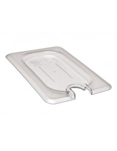 Food Pan Lid 1/9 Camwear Flat Notched Cover Clear