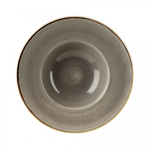 Peppercorn Grey Wide Rim Bowl 24cm