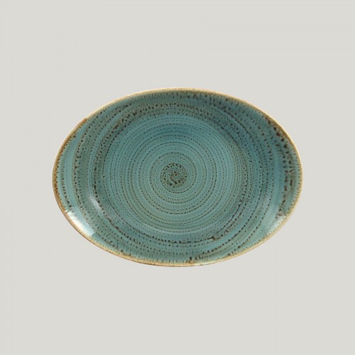 Twirl Oval Platter Lagoon L 32cm W 23cm