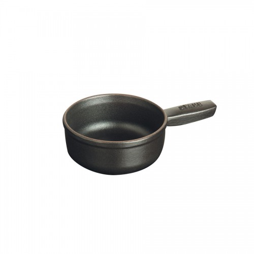 Fondue Pot Black Cast Iron 35cl 12cm