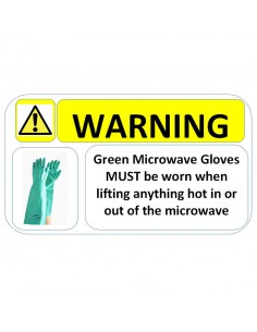 Microwave Sticker 150 x 100mm