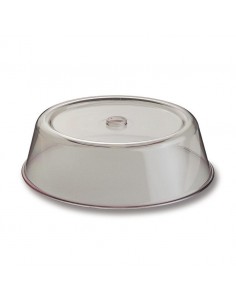 Plate Cover Clear Polycarbonate Round 23cm