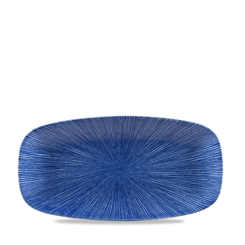 Studio Prints Agano Blue Oblong Chefs Plate