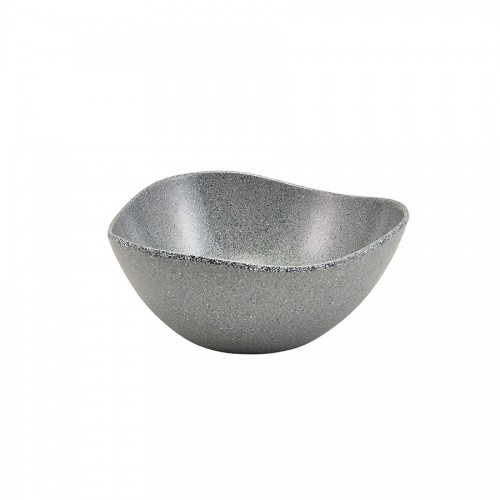 Grey Granite Melamine Triangular Buffet Bowl 25cm