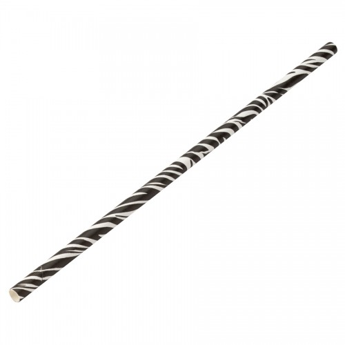 Paper Zebra Straw 8 Inch 20cm Box of 250