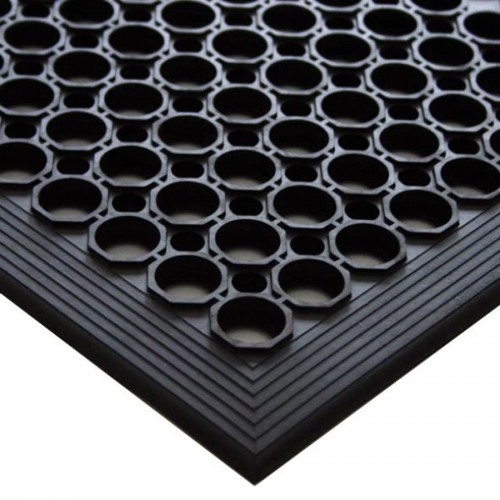 Interlocking Floor Matting Black