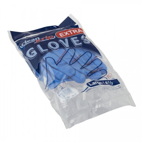 Gloves Natural Rubber Blue Large (Pair)