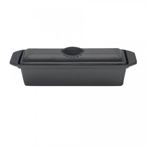 Chasseur Cast Iron Enamel Pate Terrine Matt Black