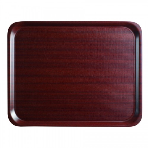 Laminated Mahogany Tray 46 x 36cm Anti Slip