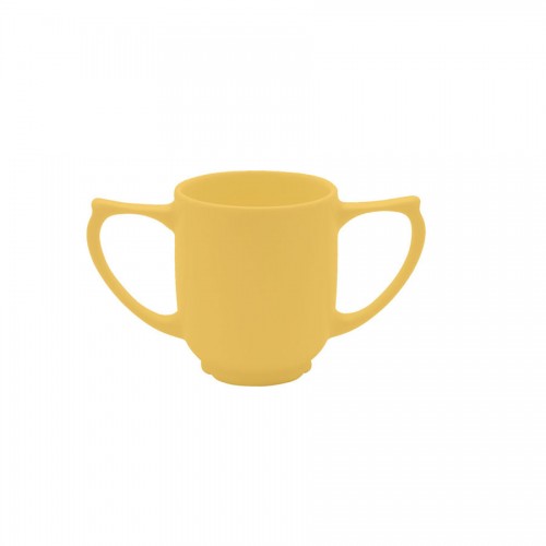 Dignity 2 Handled Mug Yellow Ceramic 25cl