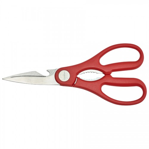 Stainless Steel Kitchen Scissors 8 Inch Red