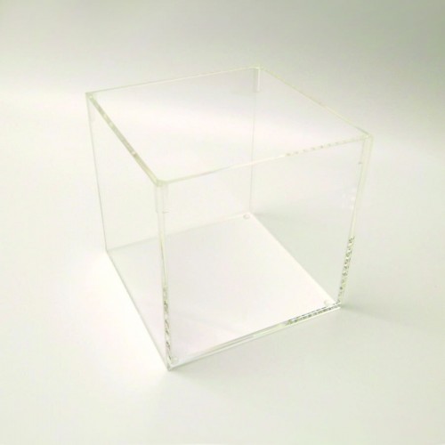 Clear Acrylic 5 Sided Display Cube 15 x 15cm