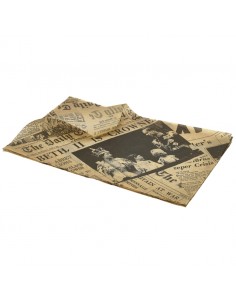 Brown Greaseproof Paper 25x35cm 1000 sheets Printed