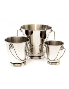 Mini Pail 7cm Dia - Stainless Steel