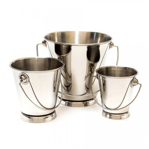 Mini Pail 7cm Dia - Stainless Steel