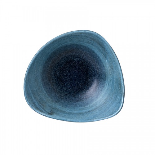 Stonecast Aqueous Lagoon Triangle Bowl 23.5cm