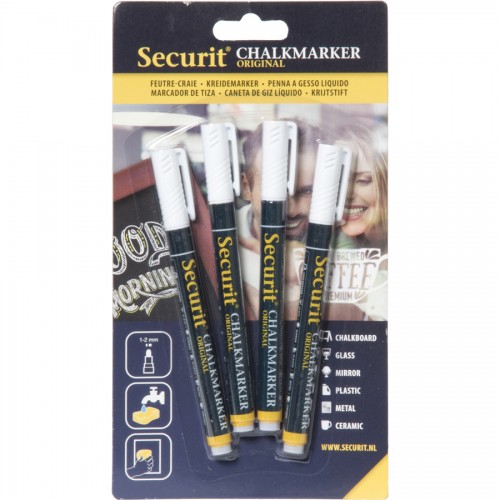 Liquid Chalkmarker White Set Of 4