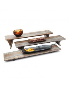 Ash Grey Teak Three Piece Riser Set