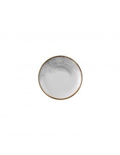 Homespun accents Jasper Grey Coupe Plate 21.7cm