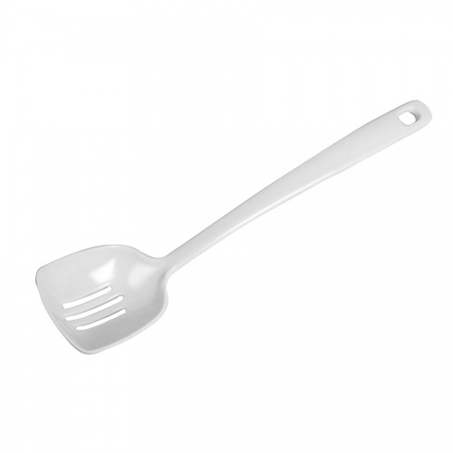 Slotted Spoon White Melamine 31cm