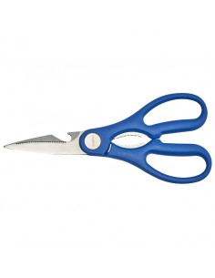 Stainless Steel Kitchen Scissors 8 Inch Blue