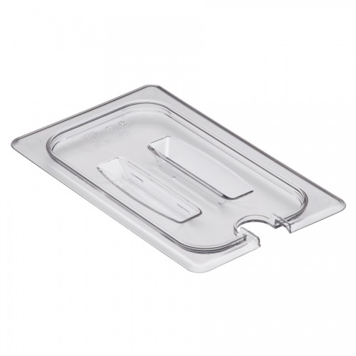 Gastronorm Notched Lid Polycarbonate 1/4 Clear