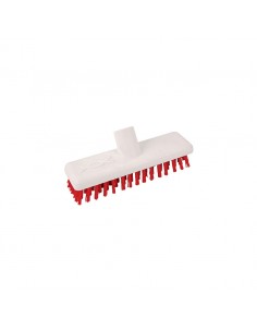 Abbey Hygiene Deck Scrub Head 23cm Red