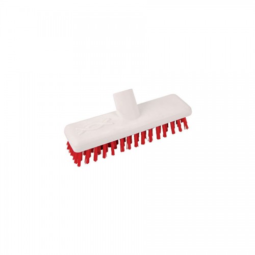 Abbey Hygiene Deck Scrub Head 23cm Red