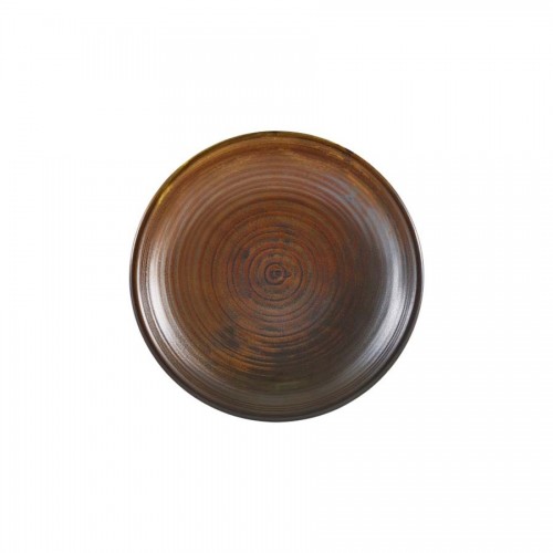 Terra Porcelain Rustic Copper Deep Coupe Plate 21cm