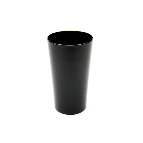 Polycarbonate Tumbler Fluted 10oz Black