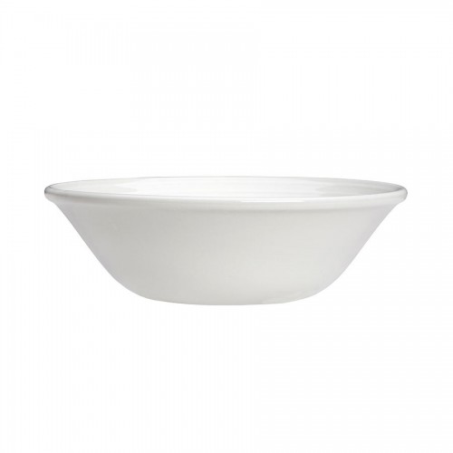 Bead White Oatmeal Bowl 16.5cm