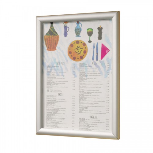 A3 Poster Frame Brushed Aluminium 33.2 x 45.5cm