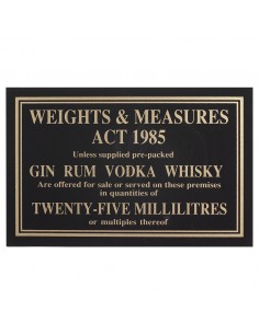 Sign - Weights & Measure 35ml