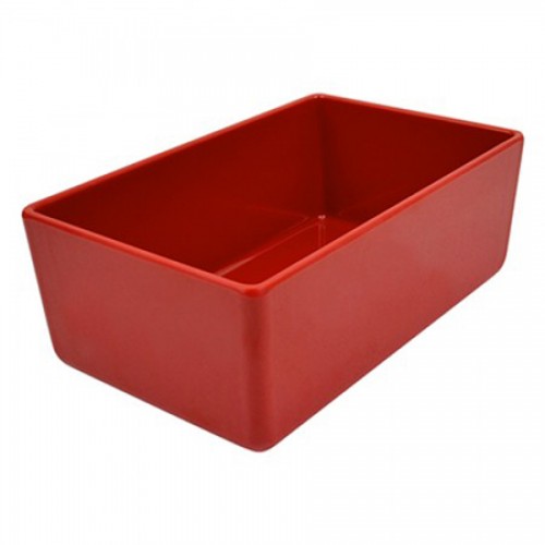 Red Melamine Chunky Crock 162x260x100mm 3.2L