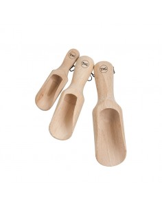 Set of 3 Scoops in FSC® Certified Beech