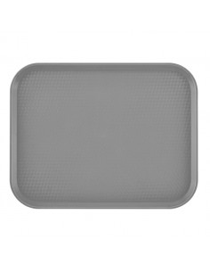 Tray Cafeteria Grey Oblong Poly 46 x 36cm