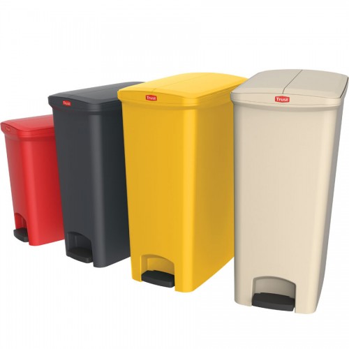 Trust Step On Bin 50 Litres Red End Step