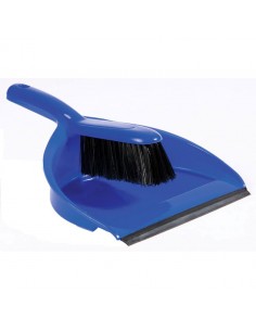 Dustpan And Brush Set Soft Brush Blue